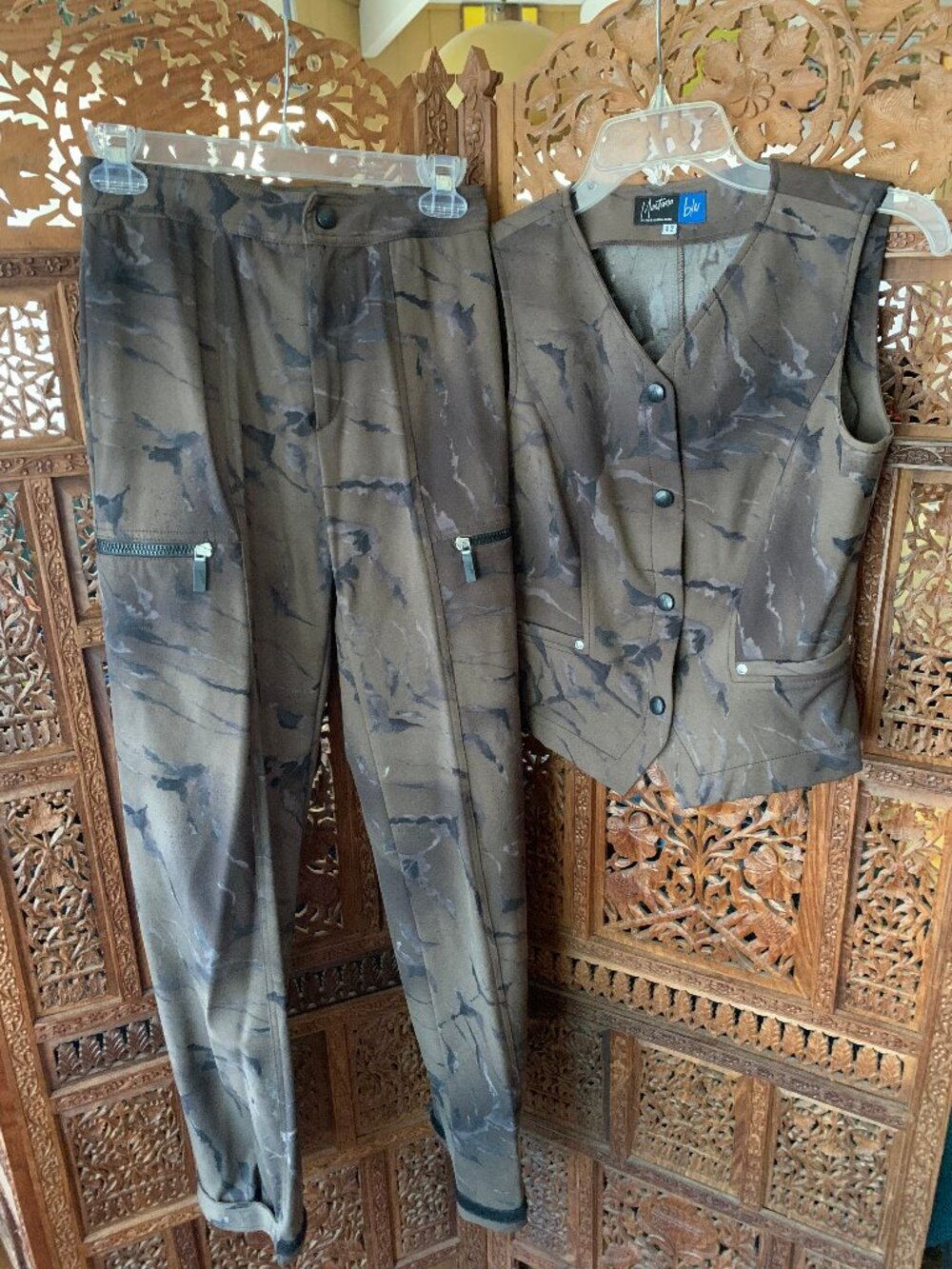 Vintage 90s Claude Montana Paris pants/vest Euro 42